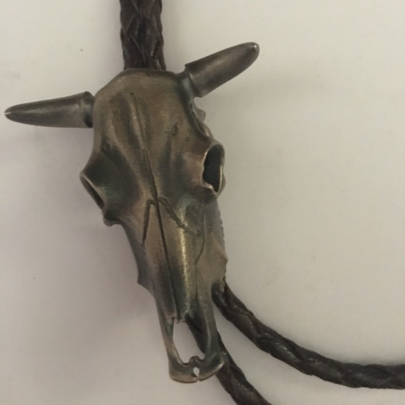 Steer Skull Bolo bronze tie. NWT - Picture 1 of 10